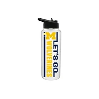 The Memory Company Michigan Wolverines 34oz. Let's Go Stainless Steel Quencher Bottle