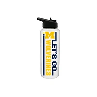 The Memory Company Michigan Wolverines 34oz. Let's Go Stainless Steel Quencher Bottle