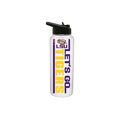 The Memory Company LSU Tigers 34oz. Let's Go Stainless Steel Quencher Bottle