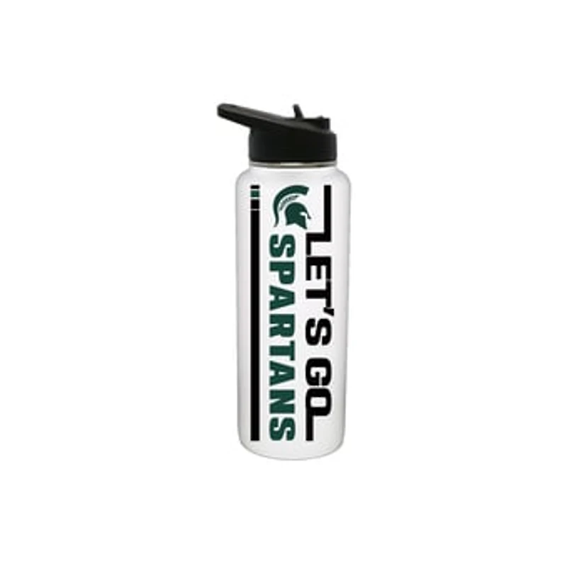 The Memory Company Michigan State Spartans 34oz. Let's Go Stainless Steel Quencher Bottle