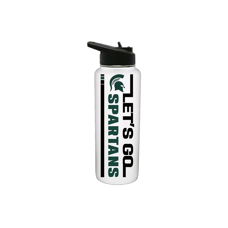 The Memory Company Michigan State Spartans 34oz. Let's Go Stainless Steel Quencher Bottle