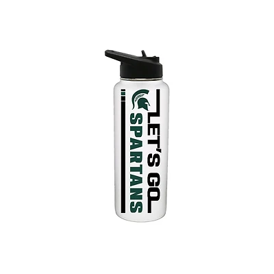 The Memory Company Michigan State Spartans 34oz. Let's Go Stainless Steel Quencher Bottle