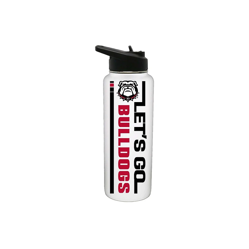 The Memory Company Georgia Bulldogs 34oz. Let's Go Stainless Steel Quencher Bottle