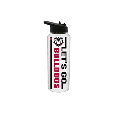 The Memory Company Georgia Bulldogs 34oz. Let's Go Stainless Steel Quencher Bottle