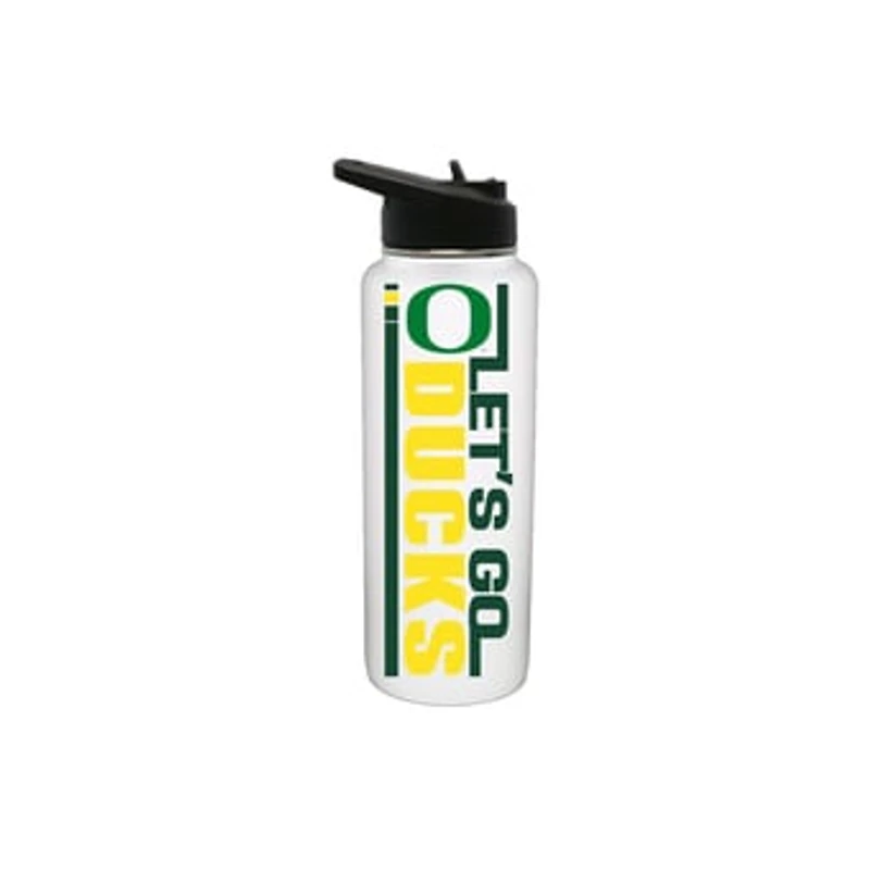The Memory Company Oregon Ducks 34oz. Let's Go Stainless Steel Quencher Bottle