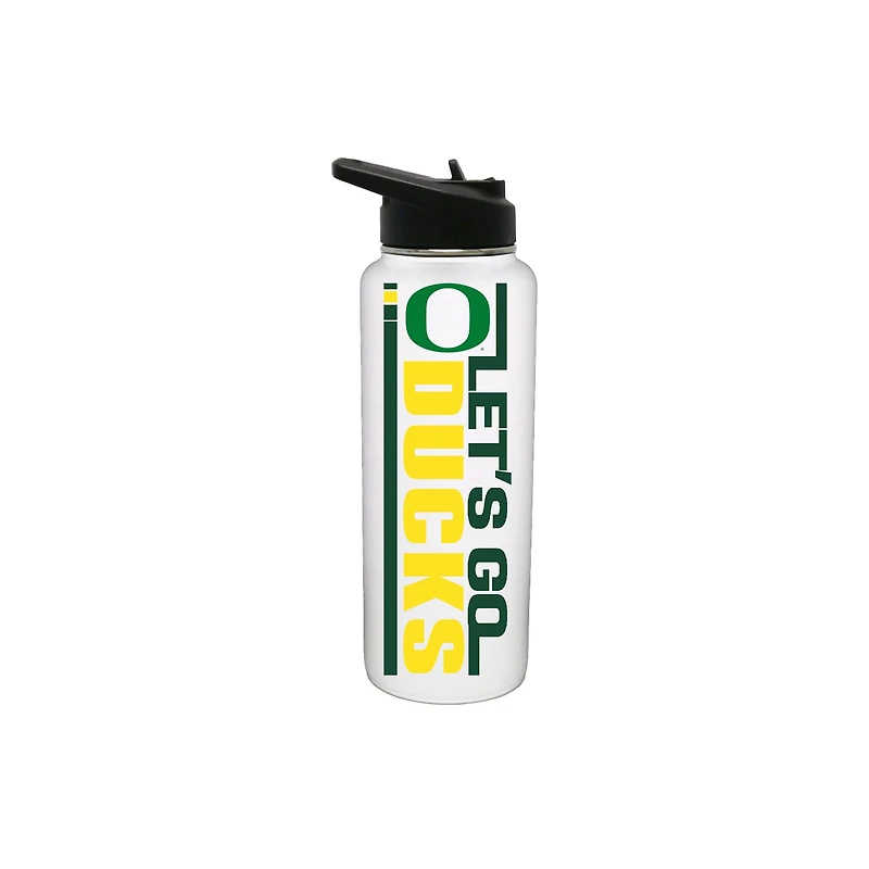 The Memory Company Oregon Ducks 34oz. Let's Go Stainless Steel Quencher Bottle