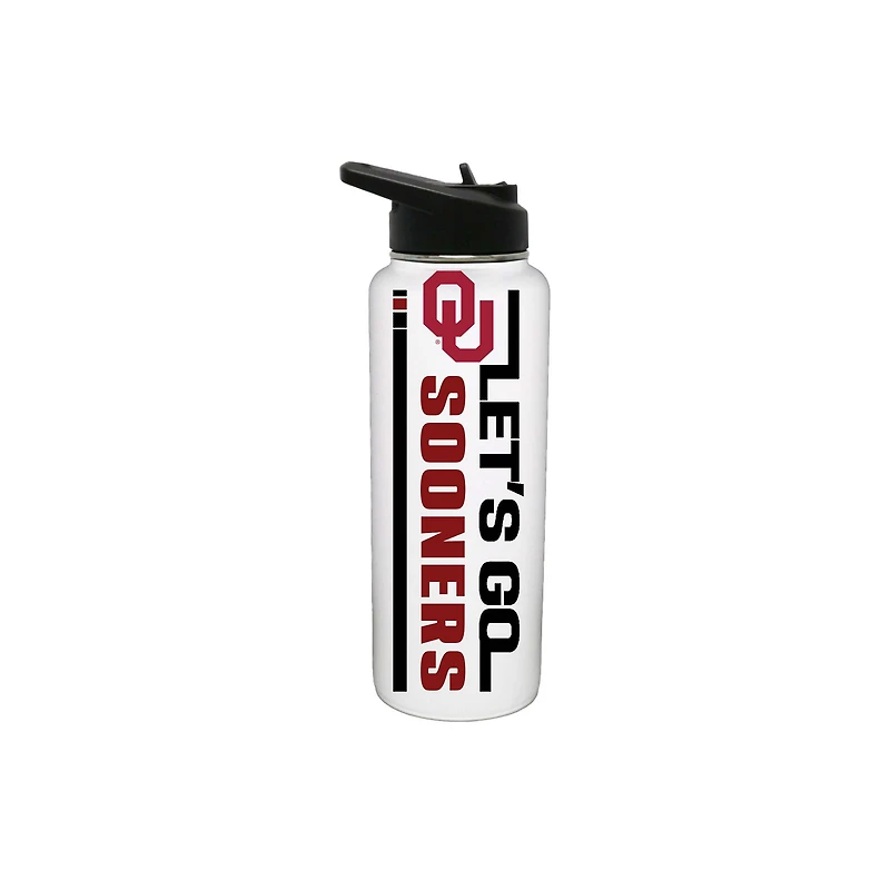 The Memory Company Oklahoma Sooners 34oz. Let's Go Stainless Steel Quencher Bottle