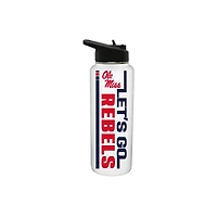 The Memory Company Ole Miss Rebels 34oz. Let's Go Stainless Steel Quencher Bottle