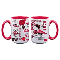 The Memory Company Wisconsin Badgers Two-Piece 15oz. Loco Coffee Mug Set