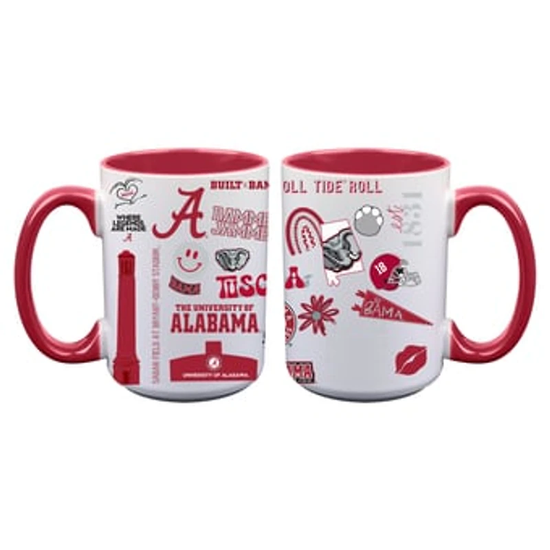 The Memory Company Alabama Crimson Tide Two-Piece 15oz. Loco Coffee Mug Set