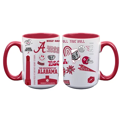 The Memory Company Alabama Crimson Tide Two-Piece 15oz. Loco Coffee Mug Set