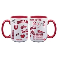 The Memory Company Indiana Hoosiers Two-Piece 15oz. Loco Coffee Mug Set