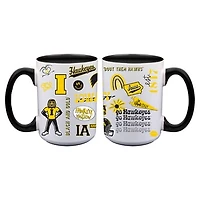 The Memory Company Iowa Hawkeyes Two-Piece 15oz. Loco Coffee Mug Set