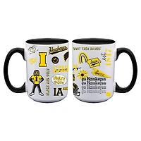 The Memory Company Iowa Hawkeyes Two-Piece 15oz. Loco Coffee Mug Set