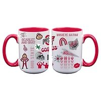 The Memory Company Ohio State Buckeyes Two-Piece 15oz. Loco Coffee Mug Set