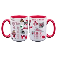 The Memory Company Ohio State Buckeyes Two-Piece 15oz. Loco Coffee Mug Set
