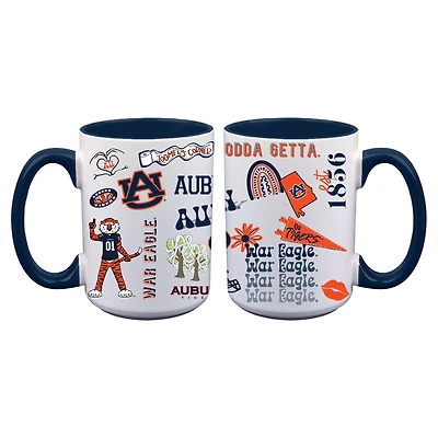 The Memory Company Auburn Tigers Two-Piece 15oz. Loco Coffee Mug Set