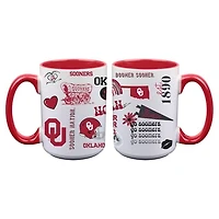 The Memory Company Oklahoma Sooners Two-Piece 15oz. Loco Coffee Mug Set