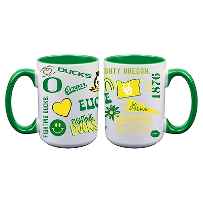 The Memory Company Oregon Ducks Two-Piece 15oz. Loco Coffee Mug Set