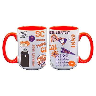 The Memory Company Clemson Tigers Two-Piece 15oz. Loco Coffee Mug Set