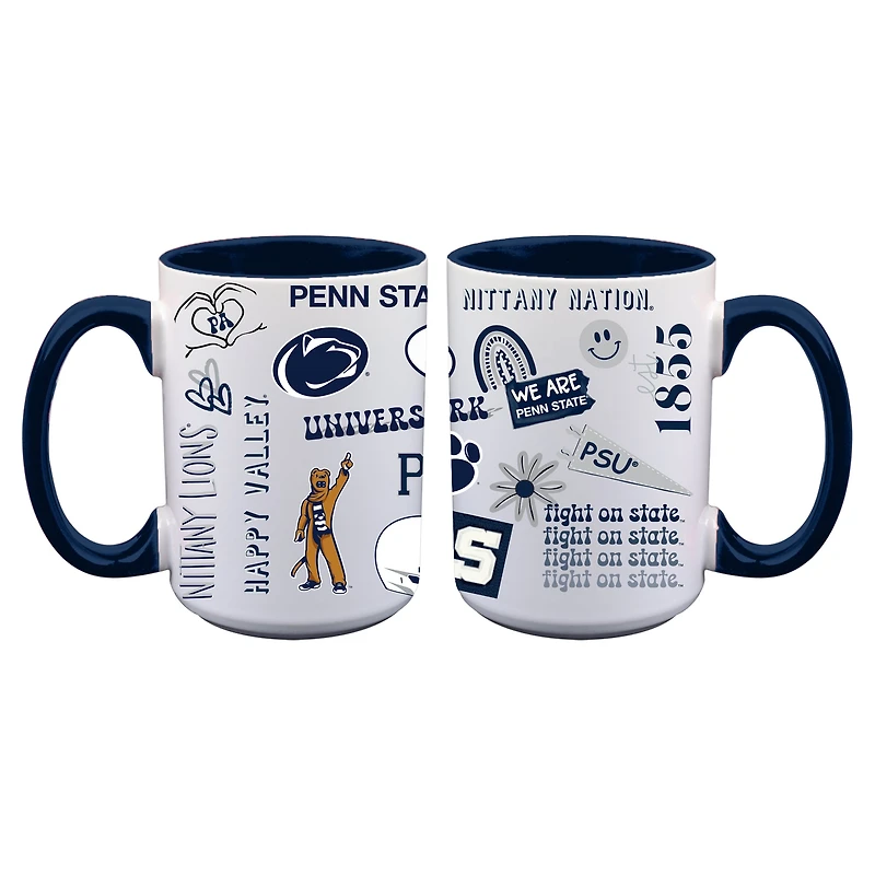 The Memory Company Penn State Nittany Lions Two-Piece 15oz. Loco Coffee Mug Set