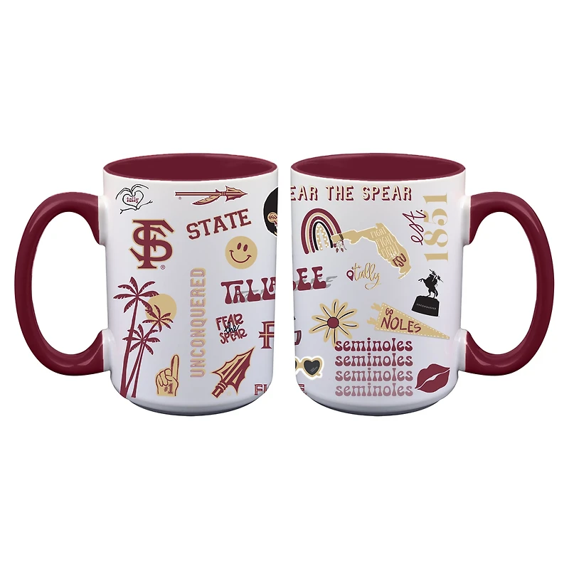 The Memory Company Florida State Seminoles Two-Piece 15oz. Loco Coffee Mug Set