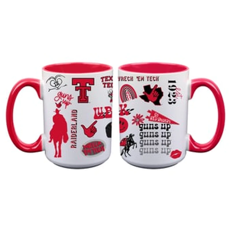 The Memory Company Texas Tech Red Raiders Two-Piece 15oz. Loco Coffee Mug Set