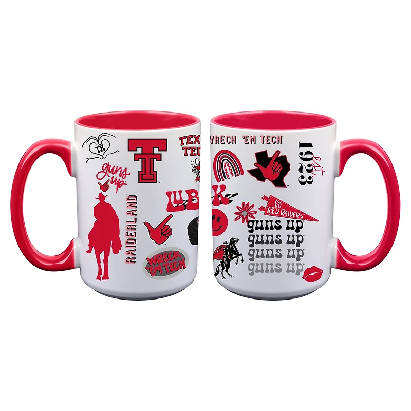The Memory Company Texas Tech Red Raiders Two-Piece 15oz. Loco Coffee Mug Set