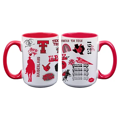 The Memory Company Texas Tech Red Raiders Two-Piece 15oz. Loco Coffee Mug Set