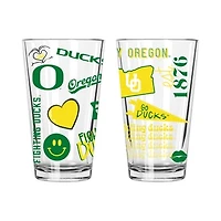 The Memory Company Oregon Ducks Two-Piece 16oz. Loco Pint Glass Set
