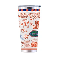 The Memory Company Florida Gators 30oz. Sketchpad Stainless Steel Tumbler