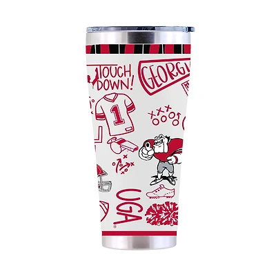The Memory Company Georgia Bulldogs 30oz. Sketchpad Stainless Steel Tumbler