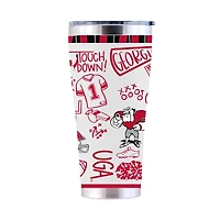The Memory Company Georgia Bulldogs 30oz. Sketchpad Stainless Steel Tumbler