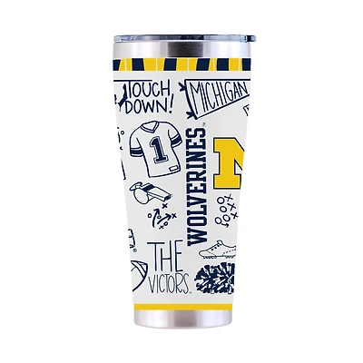 The Memory Company Michigan Wolverines 30oz. Sketchpad Stainless Steel Tumbler