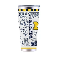 The Memory Company Michigan Wolverines 30oz. Sketchpad Stainless Steel Tumbler