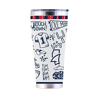 The Memory Company Ole Miss Rebels 30oz. Sketchpad Stainless Steel Tumbler