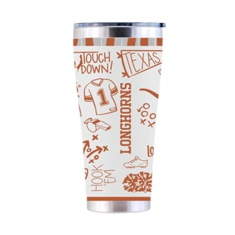 The Memory Company Texas Longhorns 30oz. Sketchpad Stainless Steel Tumbler
