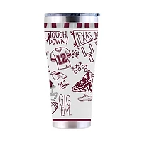 The Memory Company Texas A&M Aggies 30oz. Sketchpad Stainless Steel Tumbler