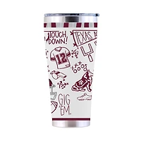 The Memory Company Texas A&M Aggies 30oz. Sketchpad Stainless Steel Tumbler