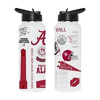 The Memory Company Alabama Crimson Tide 34oz. Loco Stainless Steel Quencher Bottle