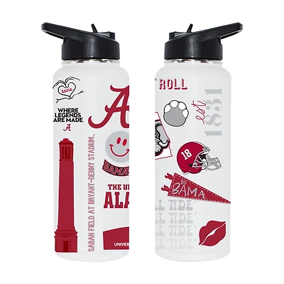 The Memory Company Alabama Crimson Tide 34oz. Loco Stainless Steel Quencher Bottle