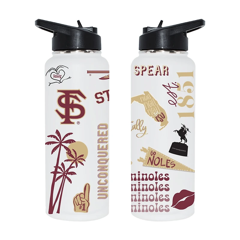 The Memory Company Florida State Seminoles 34oz. Loco Stainless Steel Quencher Bottle