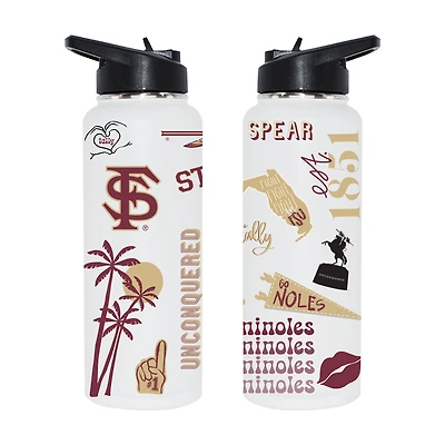 The Memory Company Florida State Seminoles 34oz. Loco Stainless Steel Quencher Bottle