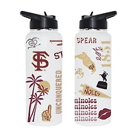 The Memory Company Florida State Seminoles 34oz. Loco Stainless Steel Quencher Bottle
