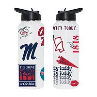 The Memory Company Ole Miss Rebels 34oz. Loco Stainless Steel Quencher Bottle