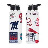 The Memory Company Ole Miss Rebels 34oz. Loco Stainless Steel Quencher Bottle