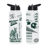 The Memory Company Michigan State Spartans 34oz. Loco Stainless Steel Quencher Bottle