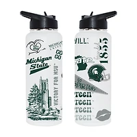 The Memory Company Michigan State Spartans 34oz. Loco Stainless Steel Quencher Bottle