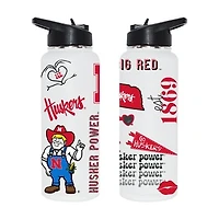 The Memory Company Nebraska Huskers 34oz. Loco Stainless Steel Quencher Bottle