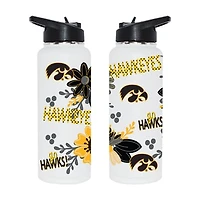 The Memory Company Iowa Hawkeyes 34oz. Flowers Stainless Steel Quencher Bottle